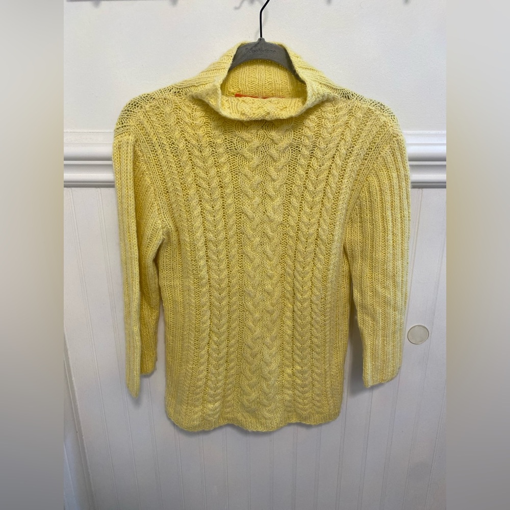 Cynthia Steffe Yellow Cowl Neck Sweater